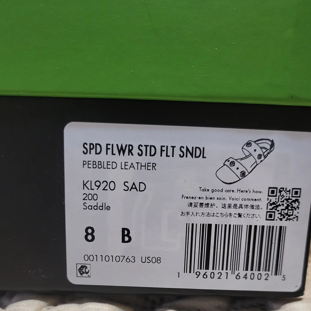 Kate Spade Brown Flower Studded Flat Sandals 8 - Picture 3 of 5